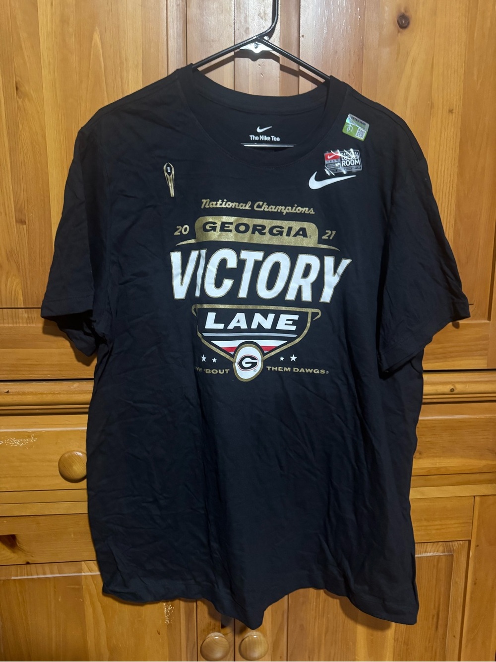 Nike Black & Gold Georgia Victory Lane T-Shirt